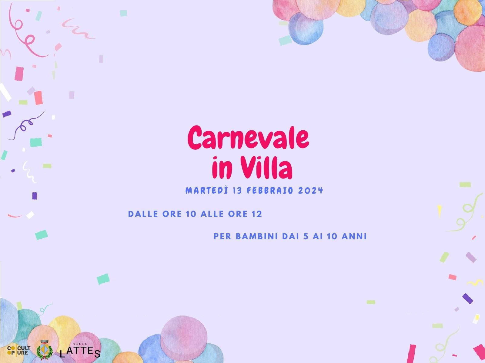 CARNEVALE IN VILLA 